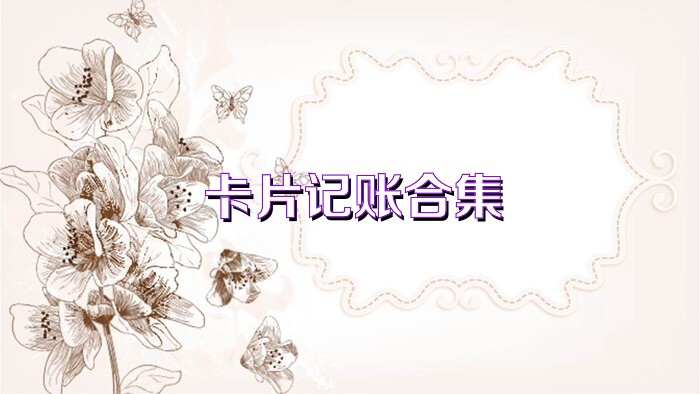 卡片记账合集