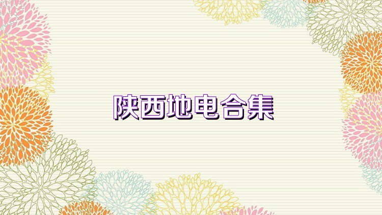 陕西地电合集