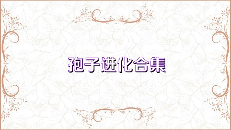 孢子进化合集