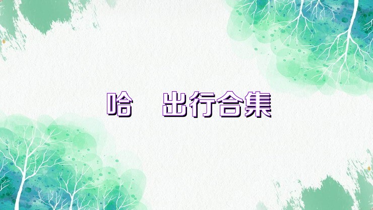 哈啰出行合集