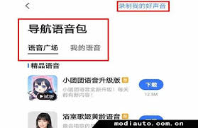 高德导航如何设置个性化语音包