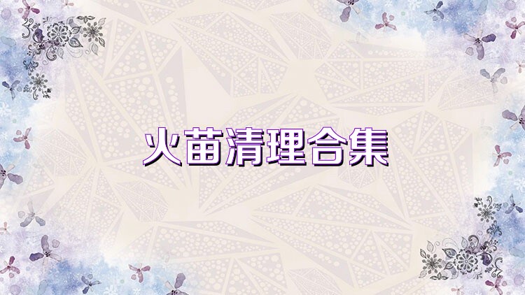 火苗清理合集