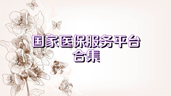 国家医保服务平台合集