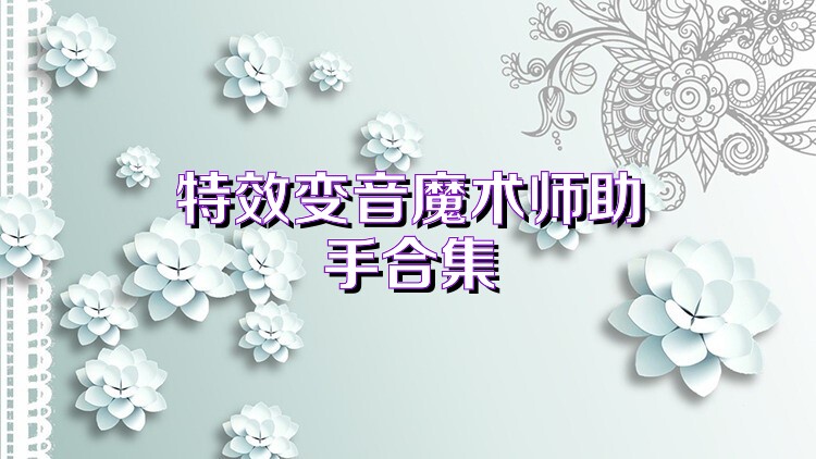 特效变音魔术师助手合集