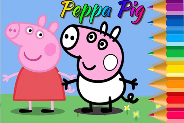 与Peppa着色的小猪免费版