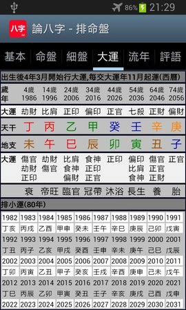 论八字排盘官网版