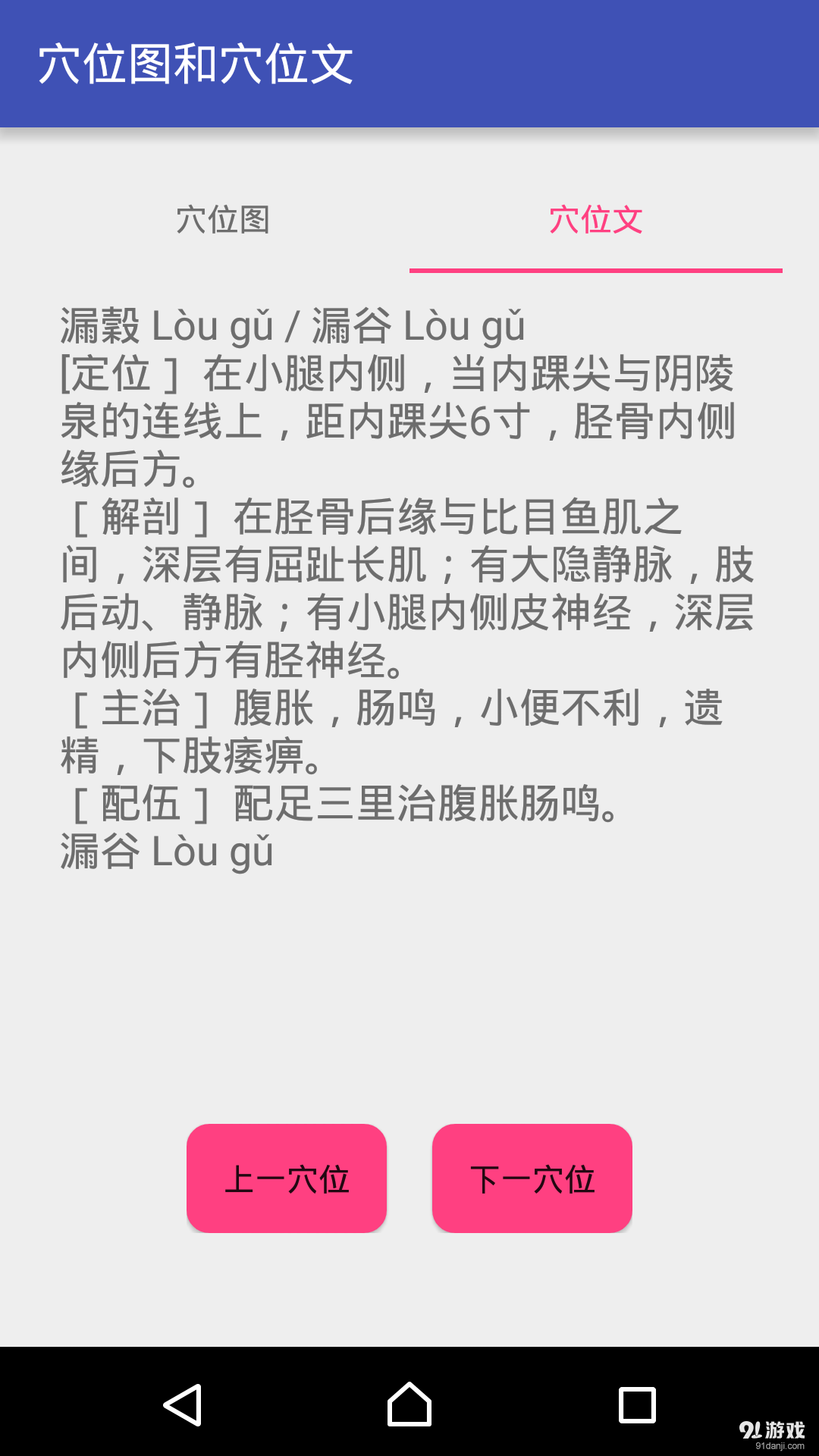 中医经络穴位流注